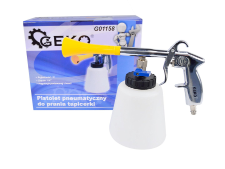 Altele - Pistol pneumatic de curatare tapiterie auto cu rezervor 1L si conexiune 1/4"  (G01158)