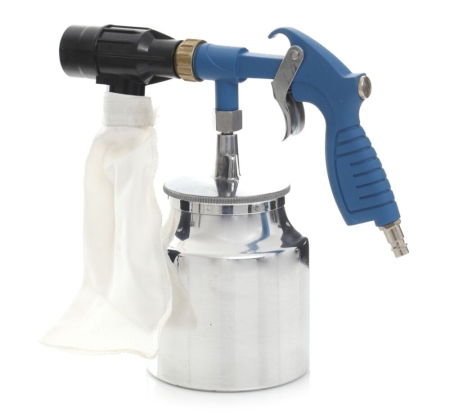 Pistol pneumatic de sablare cu recuperare abraziv, rezervor 1L, 2 kg abraziv (TA1358) [4]
