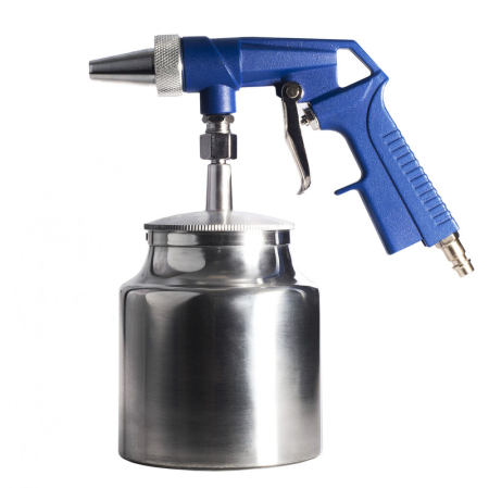 Aparat sablat curatat - Pistol pneumatic de sablare cu rezervor metalic 1L, duza 8 mm (TA1344)
