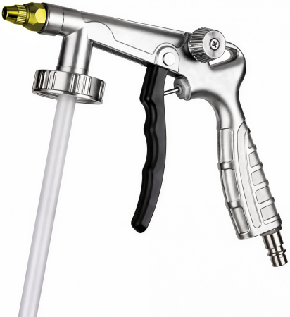 Altele - Pistol pneumatic intretinere sasiu, reglabil, 8 bar, duza 5 mm, conexiune 1/4", pentru recipiente 1-2L (KD5791)