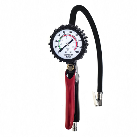 Pistol pneumatic pentru umflat anvelope cu manometru 0-12 bar, furtun 35 cm (TA1335) [2]