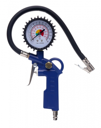 Pistol pneumatic profesional umflat roti cu manometru 16bar 35cm compresor (TA101) [3]