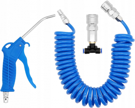Accesorii pneumatice - Pistol pneumatic suflat aer pentru curatare cu furtun 5m (S10512)