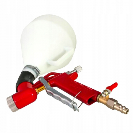 Pistol pneumatic tencuiala glet vopsea vas 5L 4-6-8mm cu adaptor pozitie (V81282) [1]