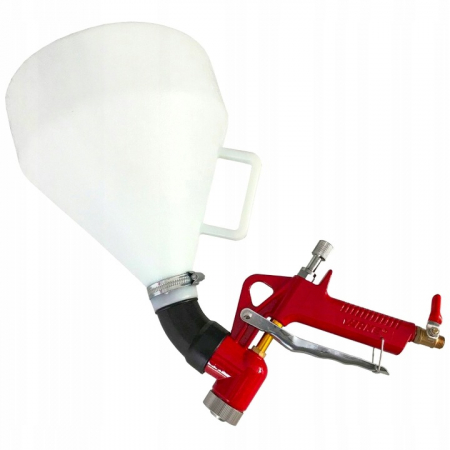 Pistol pneumatic tencuiala glet vopsea vas 5L 4-6-8mm cu adaptor pozitie (V81282) [2]