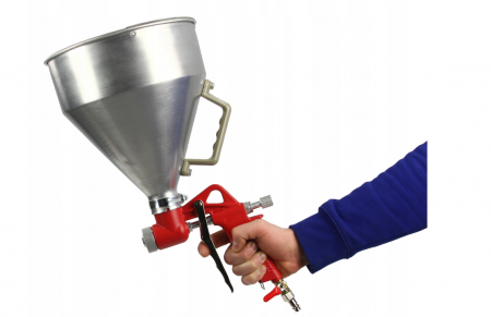 Pistol pneumatic tencuiala glet vopsea vas 5L 4-6-8mm pentru plafon (M80631) [10]