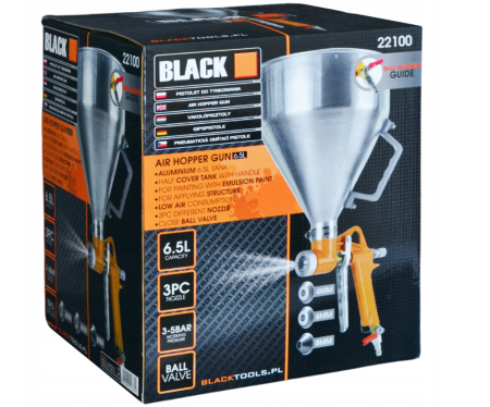 Pistol pneumatic tencuiala glet vopsea vas 6.5L pentru perete si plafon  (22100) [4]
