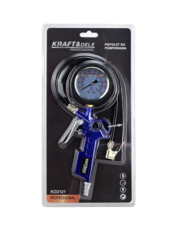 Pistol pneumatic umflat roti cu manometru 12bar aer comprimat compresor (KD2121) [5]