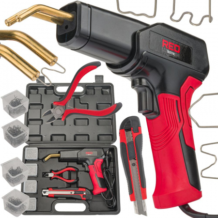 Produse noi (necategorizate) - Pistol sudura in plastic 70W + 4 tipuri de capse reparatii + cleste taiere + cutter lipit plastic auto (RTZDP0034)