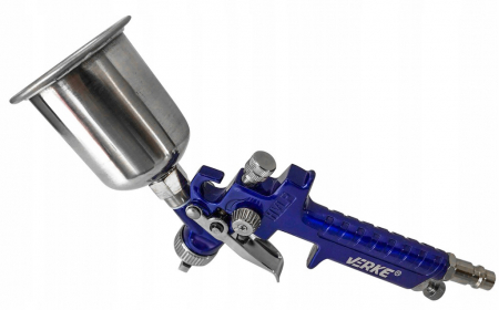Pistol vopsit pneumatic 0.8mm HVLP H2000AL pahar vas 125ml (V81299) [1]