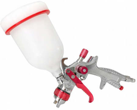 Pistol vopsit pneumatic 1.3mm HVLP pahar vas 600ml regulator (V81297) [6]
