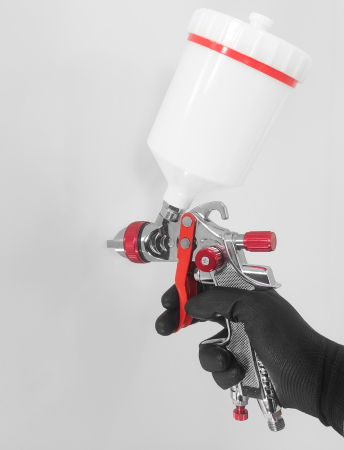 Pistol vopsit pneumatic 1.3mm HVLP pahar vas 600ml regulator (V81297) [3]