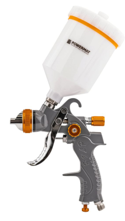 Pistol vopsit pneumatic 1.4mm 1.7mm 2.0mm 2.5mm HVLP pahar vas 600ml regulator PM1425 (PM-PDM-170TZ) [7]