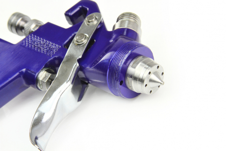 Pistol vopsit pneumatic 1.4mm 1.7mm HVLP pahar vas 600ml regulator (M80600) [5]