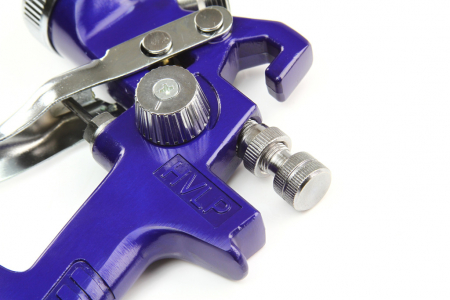 Pistol vopsit pneumatic 1.4mm 1.7mm HVLP pahar vas 600ml regulator (M80600) [2]