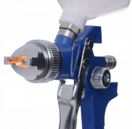 Pistol vopsit pneumatic 1.4mm 1.7mm HVLP pahar vas 600ml regulator (TA133) [6]