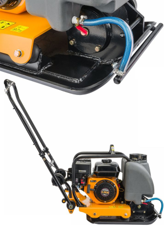 Placa compactoare pe benzina 90kg, motor 6.5 CP, forta 18kN, adancime 30cm, cu roti PM1238 (PM-SZG-90M) [11]