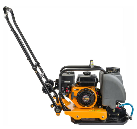 Placa compactoare pe benzina 90kg, motor 6.5 CP, forta 18kN, adancime 30cm, cu roti PM1238 (PM-SZG-90M) [10]