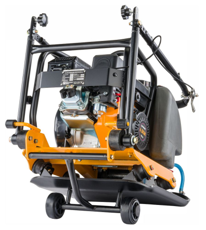 Placa compactoare pe benzina 90kg, motor 6.5 CP, forta 18kN, adancime 30cm, cu roti PM1238 (PM-SZG-90M) [6]