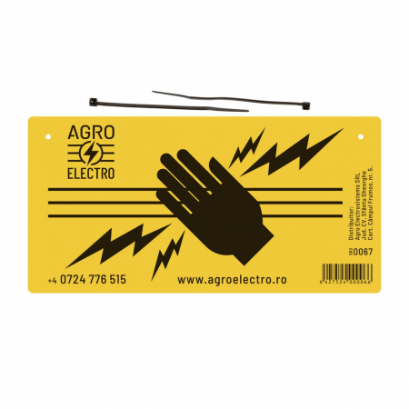 Accesorii - Placuta avertizare gard electric (AGR0067)