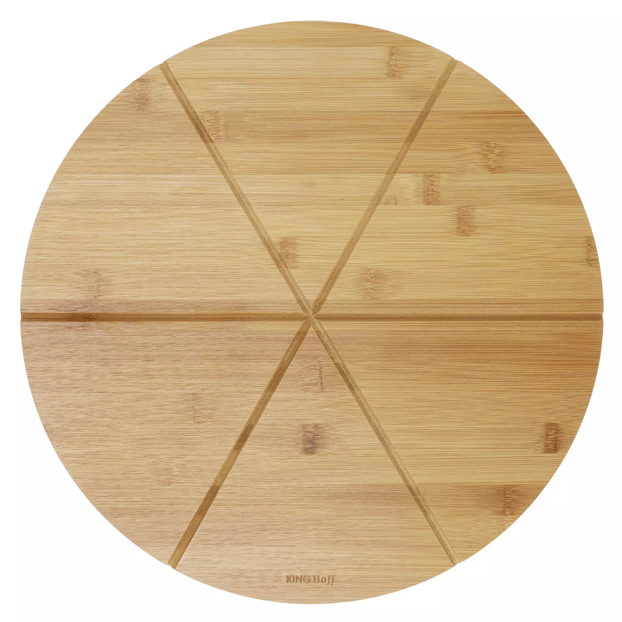 Tavi si platouri pentru servire - Platou pentru pizza din bambus 35cm (KH-1565)