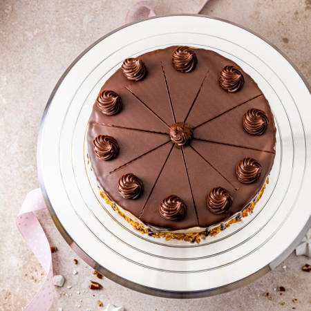 Platou rotativ pentru tort otel inoxidabil 36cm (KB-7772) [8]