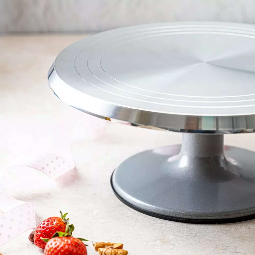 Platou rotativ pentru tort otel inoxidabil 36cm (KB-7772) [13]