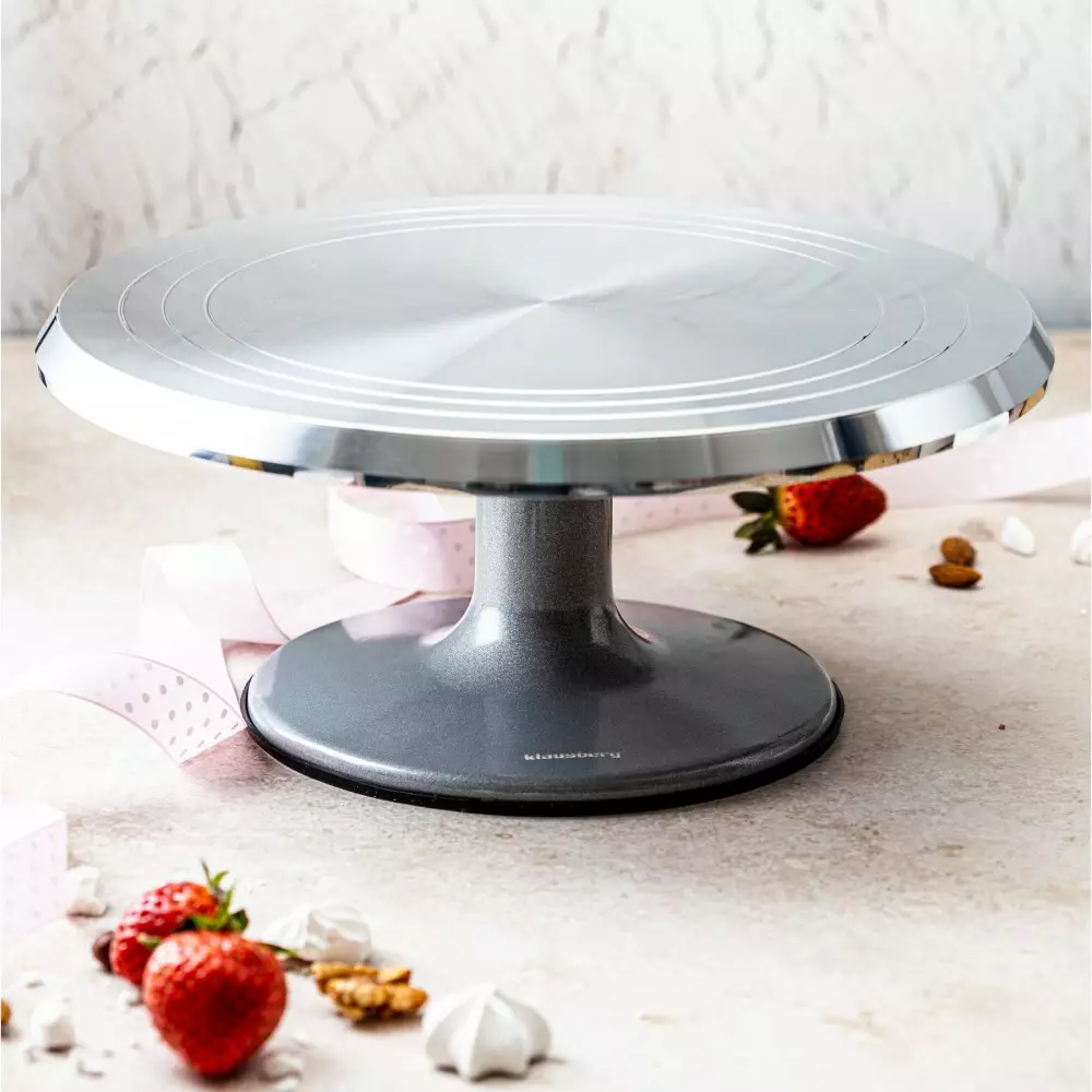 Platou rotativ pentru tort otel inoxidabil 36cm (KB-7772) [15]
