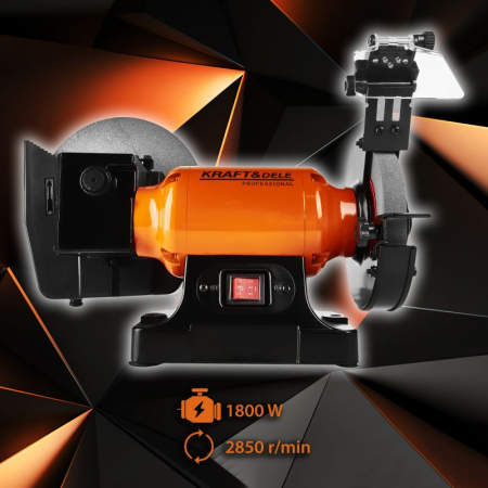 Polizor de banc 1800W 2980 rpm cu pietre slefuire umed si uscat (KD569) [3]