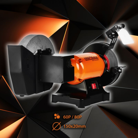 Polizor de banc 1800W 2980 rpm cu pietre slefuire umed si uscat (KD569) [4]