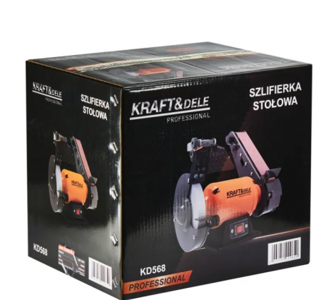 Polizor de banc 1800W piatra disc 150mm si banda (KD568) [9]
