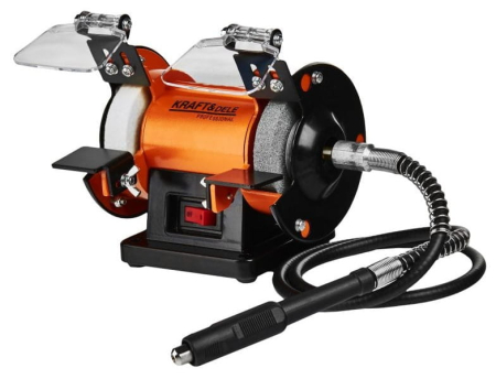 Polizor de banc 250W 2850 rpm cu 2 pietre slefuire P36 P80 (KD567) [5]