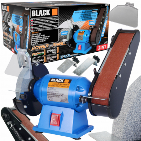 Aparat de banc - Polizor de banc 250W piatra disc 150mm si cu banda (46505)