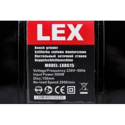 Polizor de banc 950 W 2950 rpm cu 2 pietre slefuire (LXBG15) [11]
