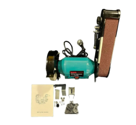 Altele - Polizor de banc cu banda si piatra 1500W, disc 150mm (BX-402)