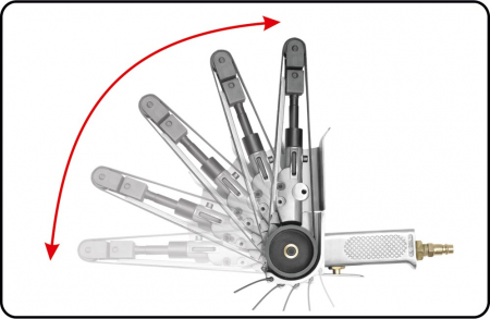 Polizor pneumatic cu banda 20x520mm (YT-09742) [2]