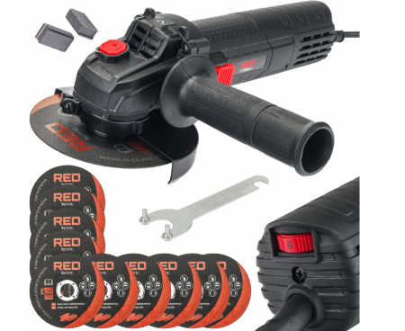 Scule electrice - Polizor unghiular 125mm 1300W 230V 11500rpm filet M14 viteza reglabila set 10 discuri (RTSZK0013)