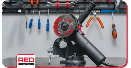 Polizor unghiular 125mm 1300W 230V 11500rpm filet M14 viteza reglabila set 10 discuri (RTSZK0013) [20]