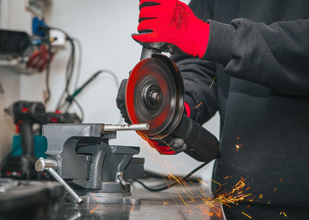 Polizor unghiular 125mm 1300W 230V 11500rpm filet M14 viteza reglabila set 10 discuri (RTSZK0013) [10]