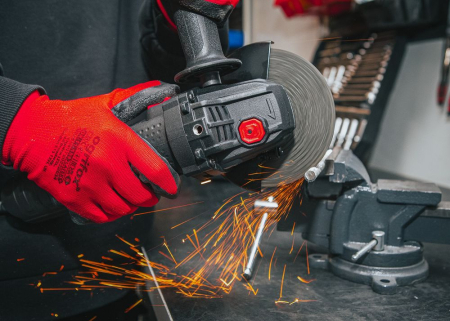 Polizor unghiular 125mm 1300W 230V 11500rpm filet M14 viteza reglabila set 10 discuri (RTSZK0013) [15]