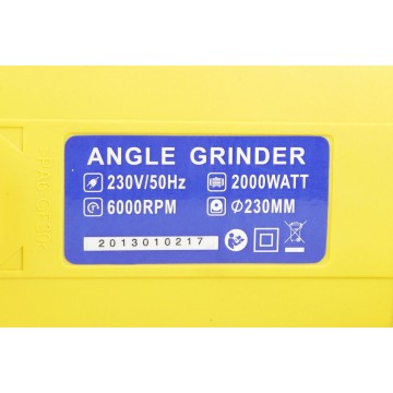 Polizor unghiular 2000W cu disc 230mm cu maner ergonomic si 6000 rpm (AG228) [9]