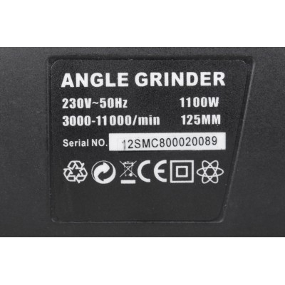 Polizor unghiular electric 1100W cu disc 125mm cu maner ergonomic si 3000-11000 rpm (AG1034) [5]