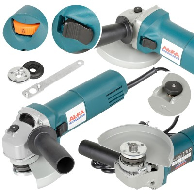Scule electrice - Polizor unghiular electric 1300W cu disc 12mm cu maner ergonomic 11000 rpm (ALAG130)