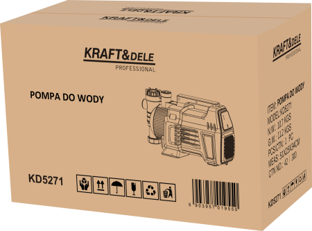 Pompa apa gradina 1500W debit 4700 L/h  presiune 5 bar inaltime refulare 50 m (KD5271) [2]