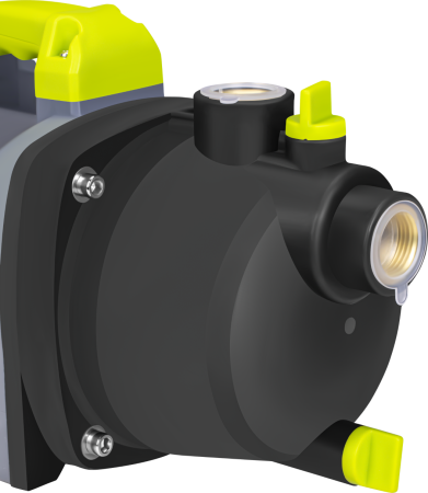 Pompa apa gradina cu acumulator 40V debit 3500 l h inaltime refulare 30 m cu 2 baterii 6Ah si incarcator (KD5270) [10]