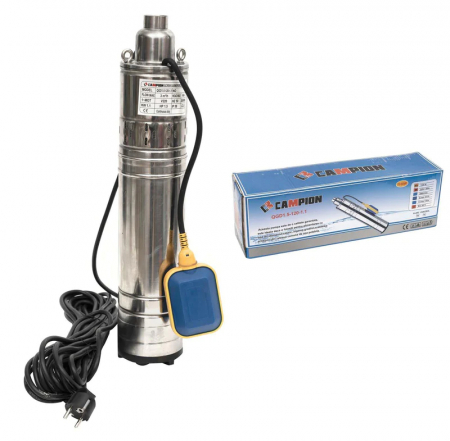 Pompa apa submersibila 1.1KW 3m³h 140M cu plutitor flotor (CMP0526) [1]