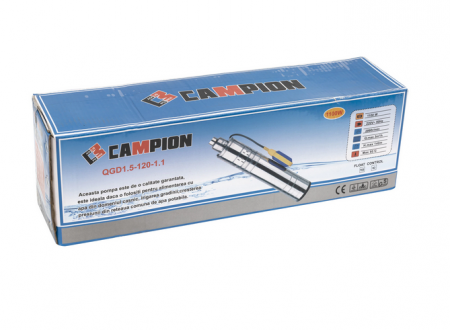 Pompa apa submersibila 1.1KW 3m³h 140M cu plutitor flotor (CMP0526) [2]