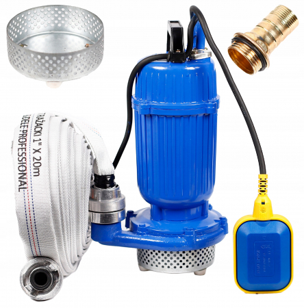 Pompa apa - Pompa apa submersibila cu sita 20m cu plutitor 12.5m³h (PU206W+20M)