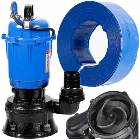 BlackFriday Pompa apa submersibila murdara 3200W + furtun 20m (CP-5501+20MG) [1]