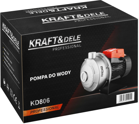 Pompa apa suprafata hidrofor 800W 80L/min 1.25 tol refulare 25 m aspiratie 6 m (KD806) [11]